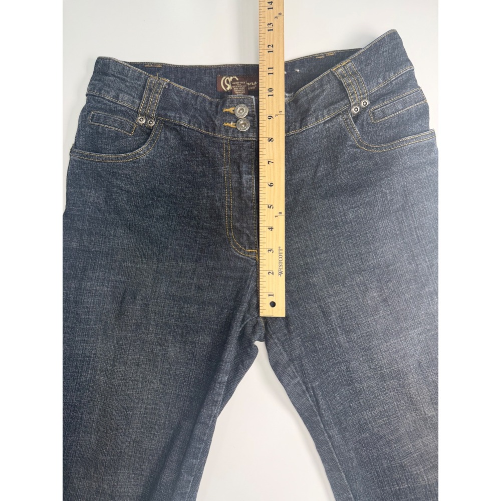 SF Jeans by Rosetti Womens Dark Wash Capri Denim Jeans Size 10 Stretch Cropped - Picture 6 of 12